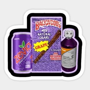 Zevia Purple Drank Sticker